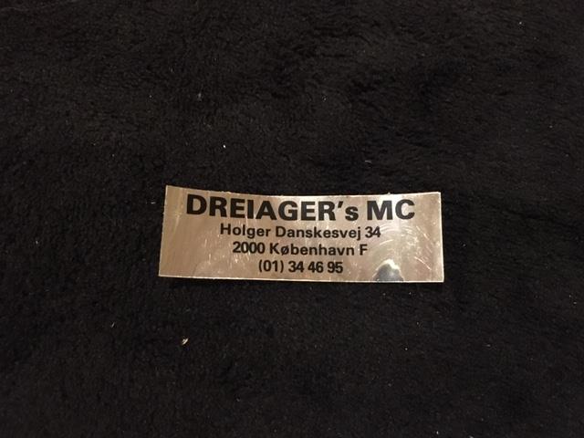 Label from Dreiager’s MC