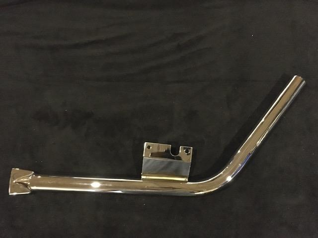 8073-5 Exhaust pipe with tail chrome