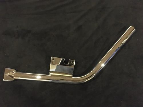8073-4 Exhaust pipe with tail chrome short