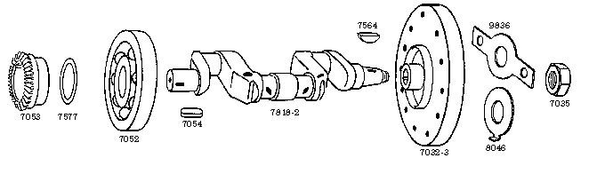7035 Nut for crankshaft