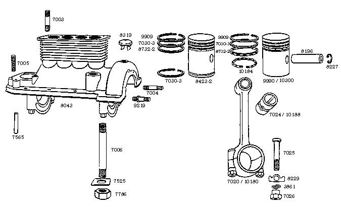 7024 Connecting rod bushing 1A